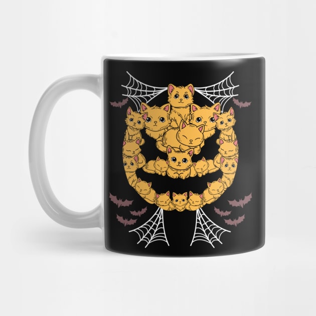 Funny Cat Pumpkin Graphic Men Kids Women Funny Halloween by KsuAnn